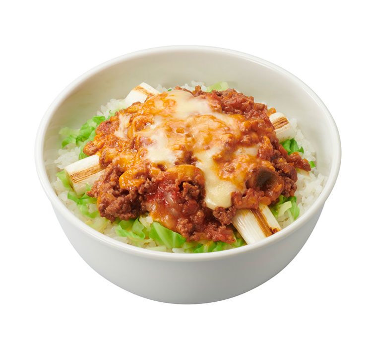 野菜たっぷりミート丼