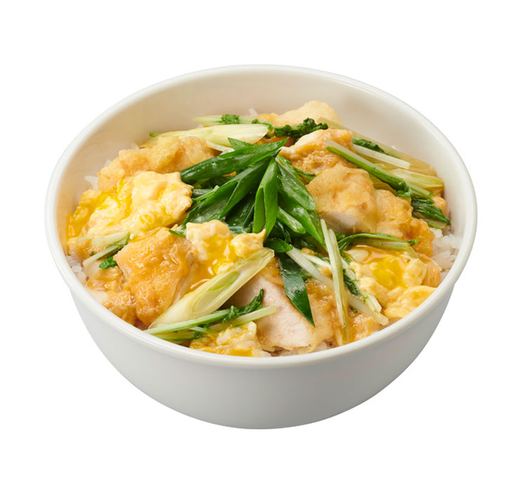 京壬生菜入り鶏天親子丼